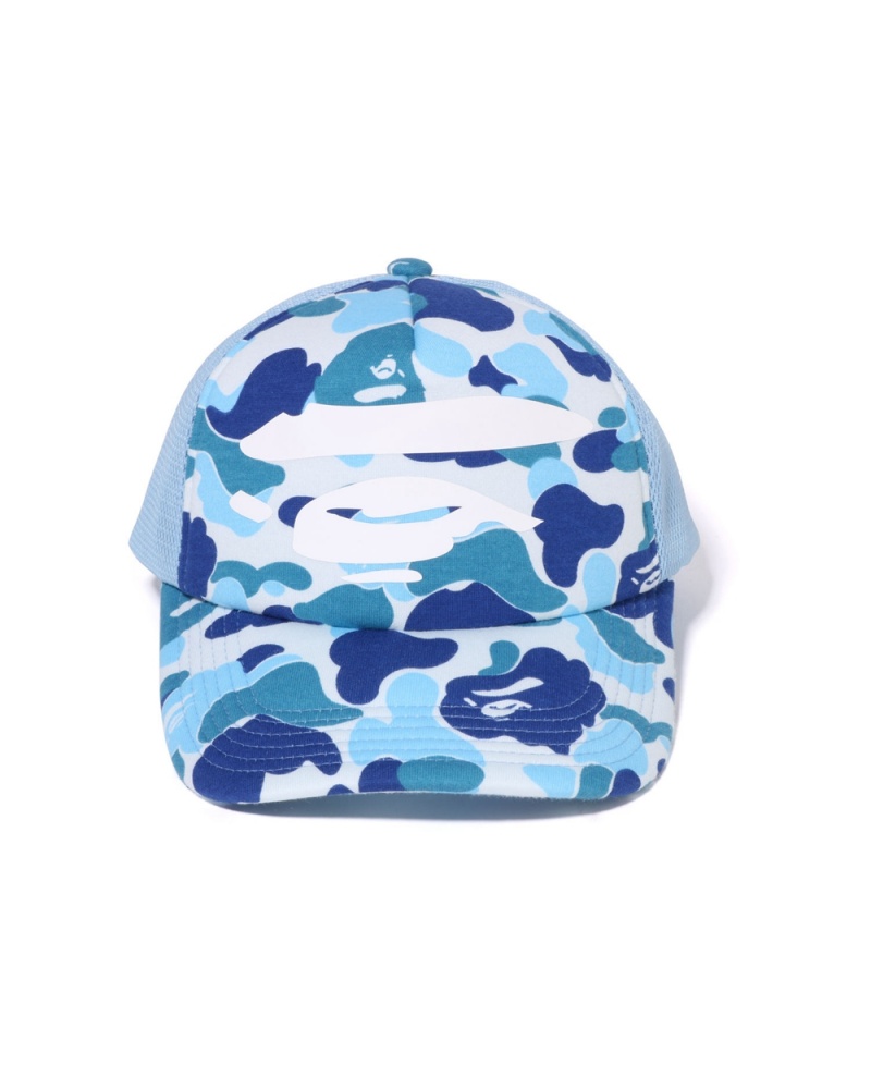 Chapeaux Bape ABC Ape Face Mesh Bleu Clair Homme | GML-88973984